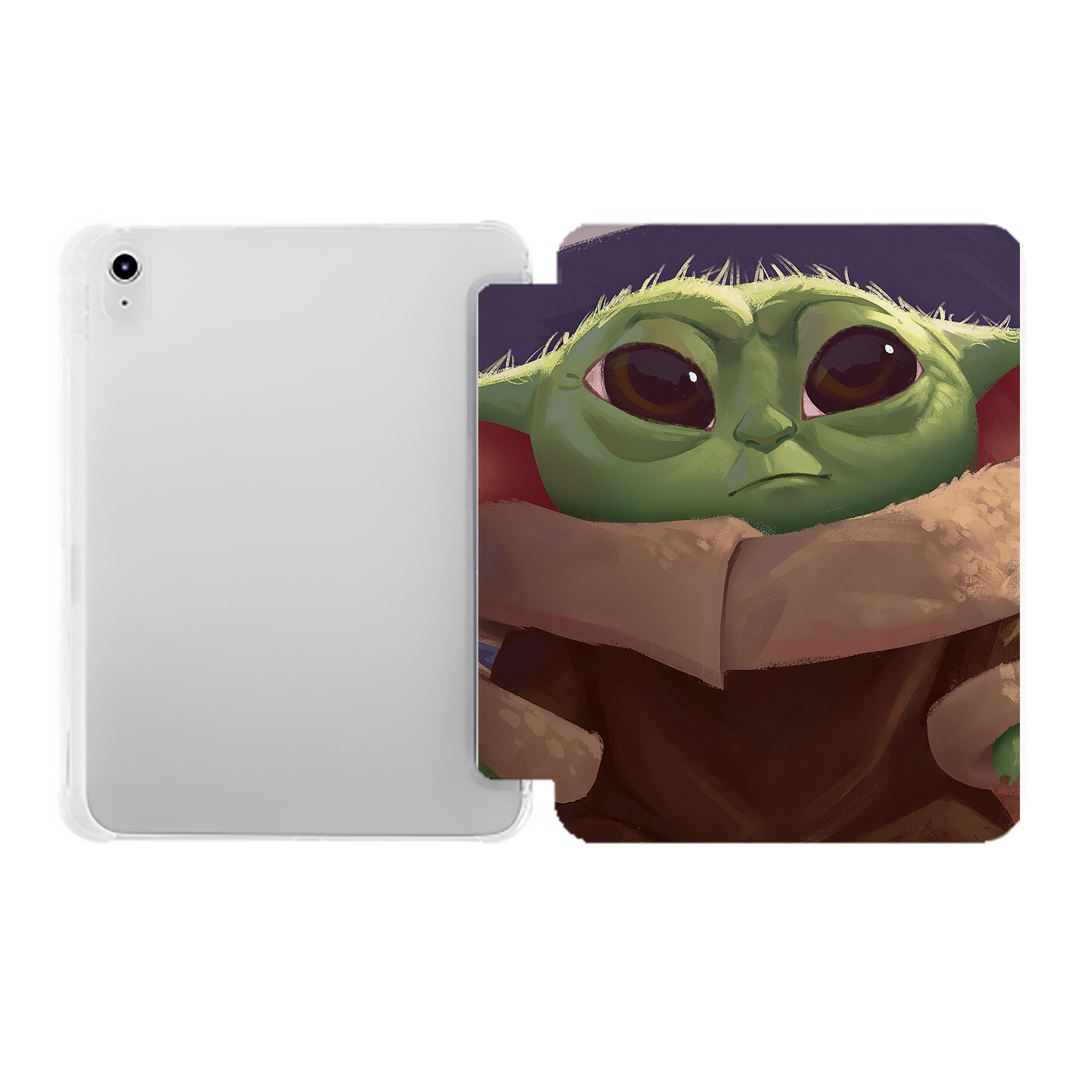 （画像用） スター・ウォーズ Star Wars IPad ケース ペン収納付き 三つ折りスタンド PUレザー×シリコン 対応機種9.5/10.5/10.9インチ